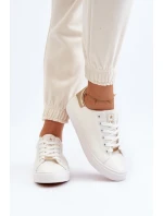 Dámské tenisky z ekologické kůže bílé Tiraelle Dámské tenisky z ekologické kůže bílé Tiraelle