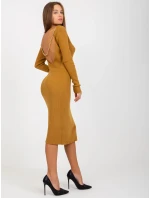 Dámské šaty NM SK NG 2307 tmavě žluté Dámské šaty NM SK NG 2307 tmavě žluté