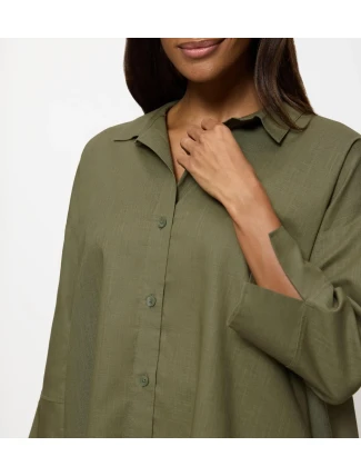 Summer Wear Boyfriend Shirt - SAGE GREEN - TRIUMPH SAGE GREEN - TRIUMPH
