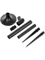 SOLÁRNÍ SVÍTILNA TANČÍCÍ PLAMENY 3V1 10X10X86CM 12 LED DIOD