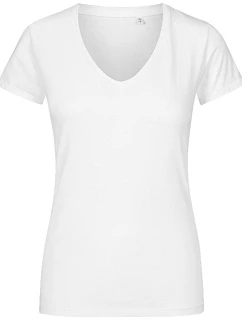 Promodoro 1525 Dámské tričko X.O s výstřihem do V 40.1525 white