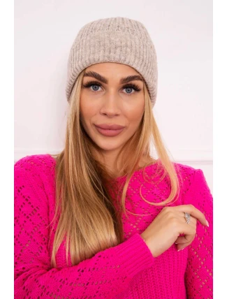 Tenká čepice Wioletta K251 světle béžová