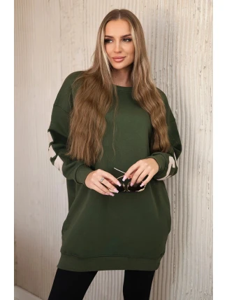 Izolovaná mikina s nápisem California khaki Izolovaná mikina s nápisem California khaki