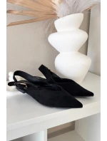Dámské baleríny s přezkou Černé Tanelia