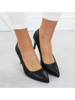 Černé lodičky na jehlovém podpatku Sergio Leone 1339