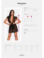 Sexy župan Romanesa peignoir - Obsessive