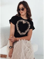 TICKER dámské tričko černé FashionStreet RY2344