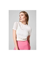 CASALL Delight Short Wrap Tee bílá CASALL Delight Short Wrap Tee bílá