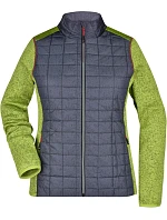 Daiber JN 741 Dámská pletená hybridní bunda 02.0741 kiwi melange/anthracite melange