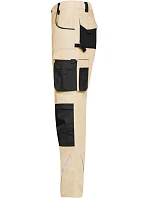 Daiber JN 832 (62-68) Pracovní kalhoty - Strong 02.832X stone/black