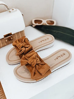 Dámské žabky ZY0996 camel - FashionStreet