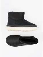 Originální dámské  sněhule černé platforma