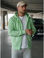 Pánská mikina s kapucí mint FashionStreet BX5230
