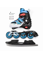 Kolečkové brusle Meteor 2v1 Inv. M 34-37 modré