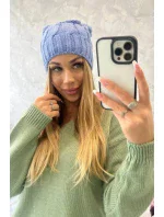 Fleecová čepice Iwona K221 modrá Fleecová čepice Iwona K221 modrá