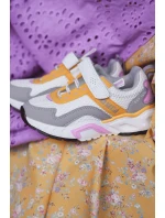 Dětská sportovní obuv se suchým zipem Big Star JJ374257 Bílá a žlutá Dětská sportovní obuv se suchým zipem Big Star JJ374257 Bílá a žlutá