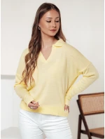 Dámský oversize svetr VISTILLA lemon FashionStreet MY2415