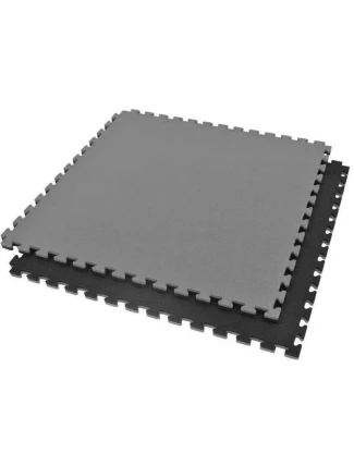 Bezpečnostní certifikovaná podložka na cvičení - Puzzle 1x1m - černošedá 2 cm