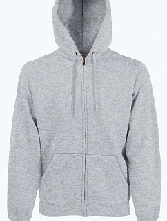 Fruit of the Loom Classic Hooded Sweat Jacket Mikina s kapucí 16.2062 heather grey