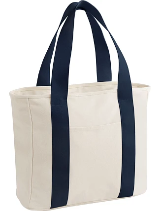 BagBase BG 675 Plátěná taška "Edit Tote" 52.0675 natural/navy