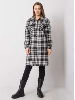 Dámský kabát LK EN 508342 1.67 černobílý Dámský kabát LK EN 508342 1.67 černobílý