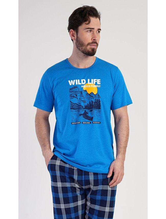 Pánské pyžamo kapri Wild life
