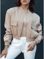 Dámská krátká bunda VERPI béžová FashionStreet TY4409