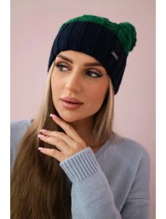 Paris fleecová čepice K212 zelená+zelená Paris fleecová čepice K212 zelená+zelená