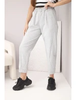 Kalhoty s kapsami Summer Punto šedý melír