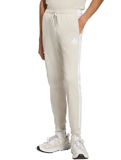 Pánské kalhoty adidas 3-Stripes Tricot Regular Tapered béžové JY7721
