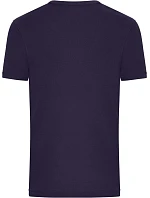 Daiber 8040 Pánské bio tričko s jemným žebrováním 02.8040 deep purple
