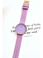 Dámské analogové Semisove hodinky bez niklu Ernest fialový