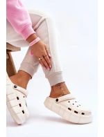 Dámská pěnová platforma Crocs Béžove Beckett