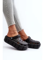 Dámské černé pěnové klínové sandály Itubia