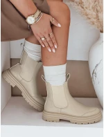 LUXIBOOTS dámské kozačky na platformě béžové FashionStreet ZY0487