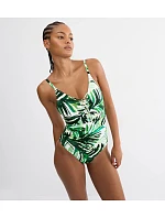 SUMMER PALM - Vycpané jednodílné plavky s kovovými doplňky Triumph