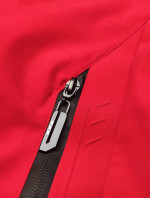 Červená pánská sportovní bunda s kapucí (5M3111-270)