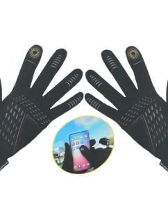 ZATEPLENÉ CYKLISTICKÉ RUKAVICE S DOTYKOVÝM DISPLEJEM SENIOR R.XL DUNLOP