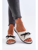 Dámské sandály z eko kůže Big Star NN274067 Bílé