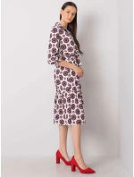 Šaty LK SK 508525.17 bílé a červené