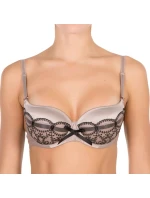 Podprsenka push-up 90413 hnědo-černá - Selmark