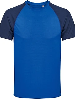 SOL'S Vortex Pánské raglánové sportovní tričko 25.4787 french navy/royal blue