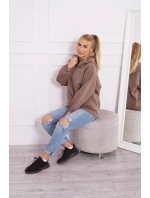 Mikina s kapucí mocca Mikina s kapucí mocca