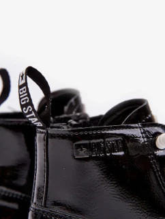 Zateplené patentované dětské boty Big Star Black