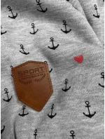 Dámská mikina (2304) šedá s potiskem -Goodlooking