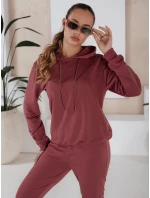 Dámská tepláková souprava MIGEL bordó FashionStreet AY0809 Dámská tepláková souprava MIGEL bordó FashionStreet AY0809