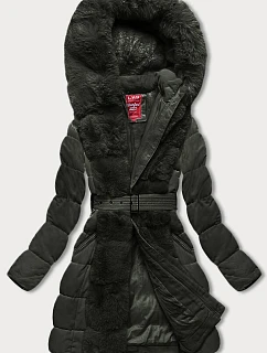Dámská zimní bunda s kožešinovou armádou (2M-008)