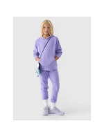 Dívčí nepruhovaná mikina s kapucí 4F Junior 4FJWMM00TSWSF1316-32S