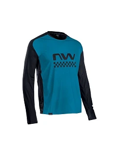 Cyklistické tričko NORTHWAVE Edge Jersey Long Sleeve – modré