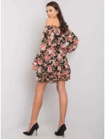 Šaty DHJ SK 15015 2.73P černá a růžová Šaty DHJ SK 15015 2.73P černá a růžová